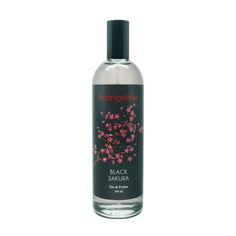 EVANGELINE BLACK SAKURA | Evangeline Parfum Wanita Black Sakura Eau De Parfum 100 ml