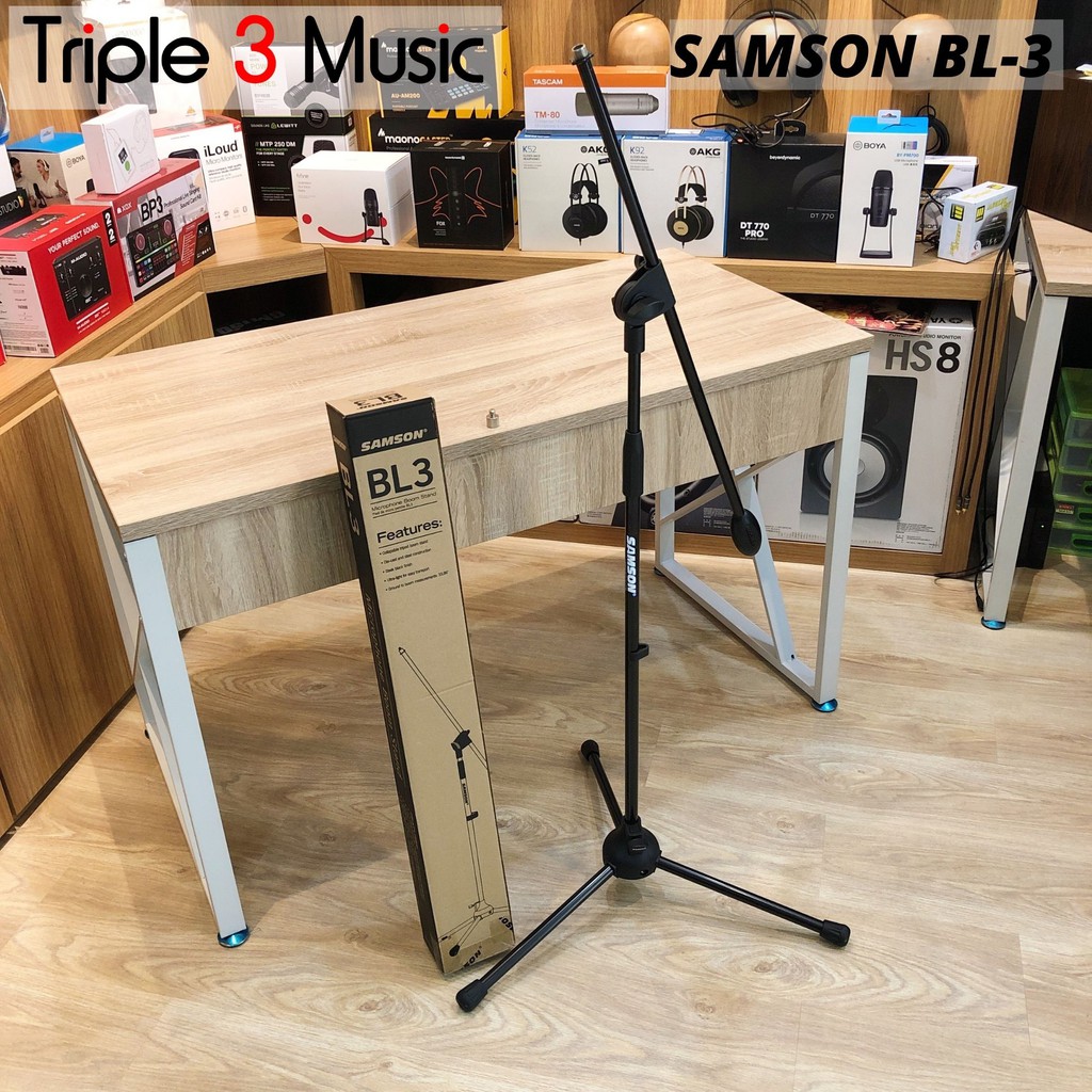 Samson BL3 BL-3 Stand Mic Microphone Berdiri boom stand mic tripod