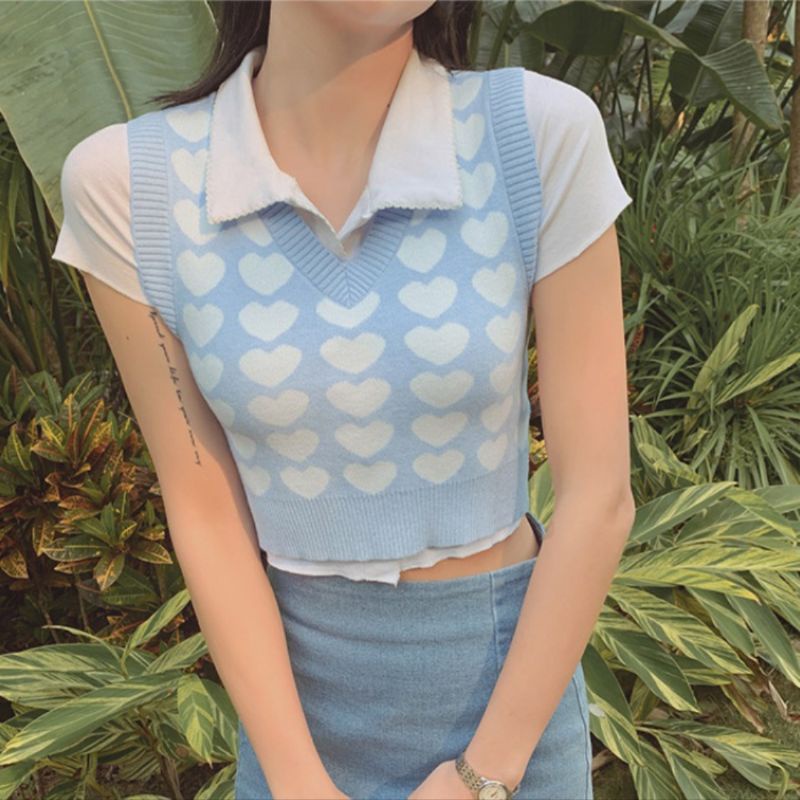 M FESYEN | LEYSA KOREAN VEST | OUTER WANITA | VEST RAJUT WANITA | ROMPI WANITA | ROMPI RAJUT WANITA 