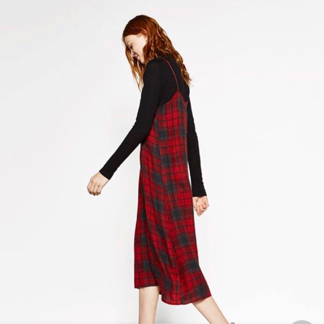 Long dress tartan