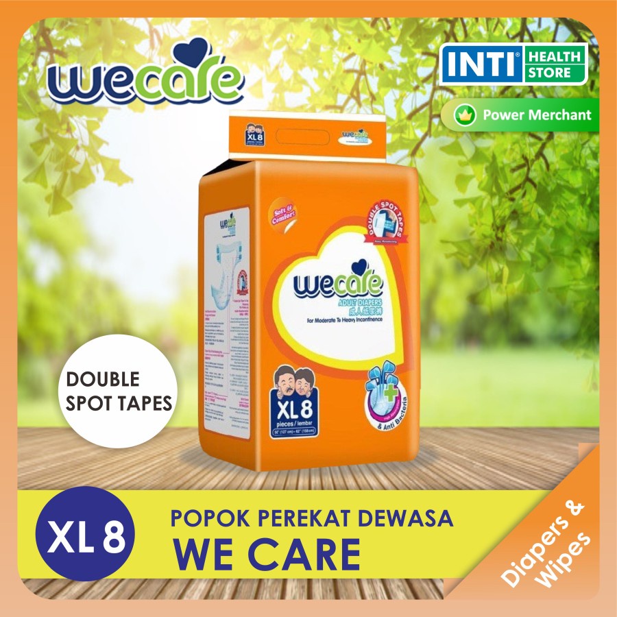 WeCare | Popok Dewasa Unisex XL 8 | Popok Perekat | Adult Diapers