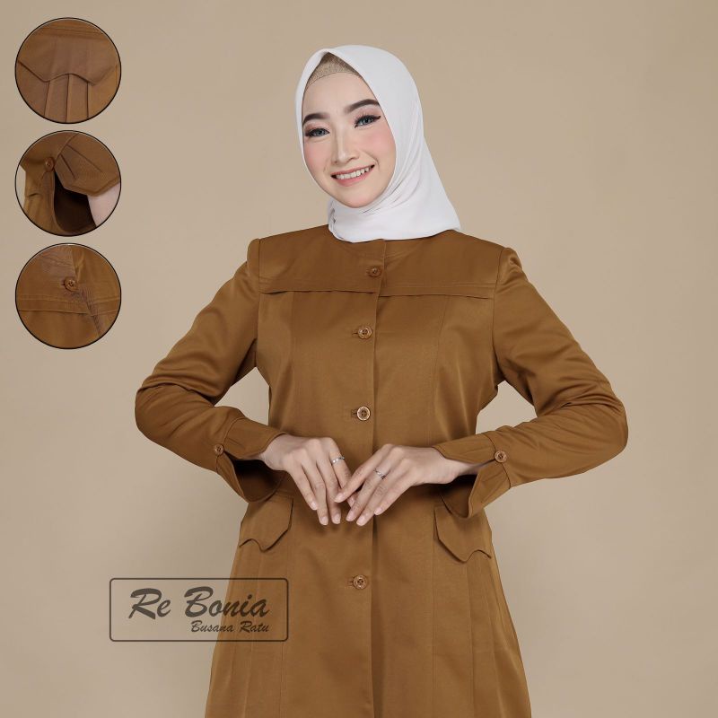 Seragam Rebonia Tunik Pemda Sedang Seragam  Pemda Sedang Blazer Rebonia Seragam guru Seragam Kerja Seragam Kantor Seragam PNS Seragam Tunik Seragam Best Seller Tunik 90 CM Pemda Tua DKI Tunik ROk A