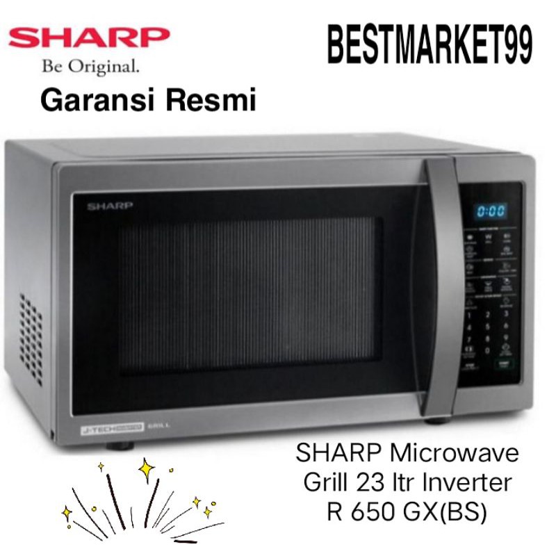 SHARP Microwave Grill 23 ltr Inverter R 650 GX (BS)