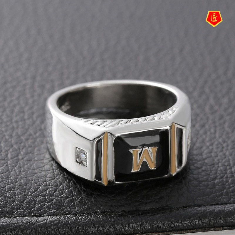 [Ready Stock]Simple Domineering Classic Men's Ring