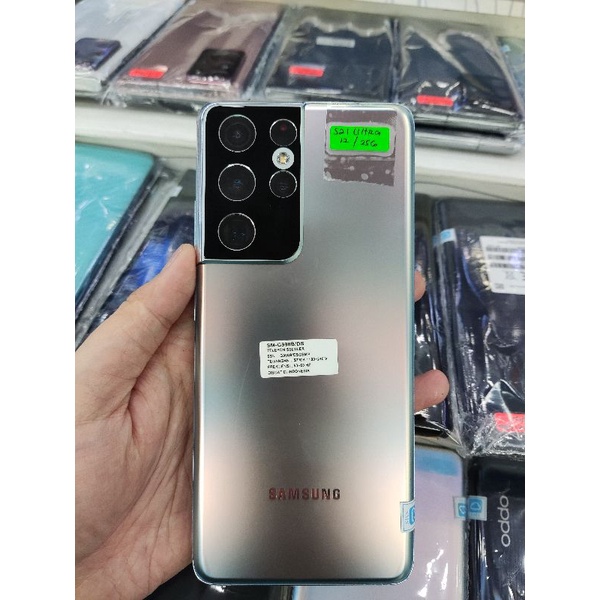 SECOND SAMSUNG S21 ULTRA 5G 12/256 GB FULLSET LENGKAP GARANSI RESMI