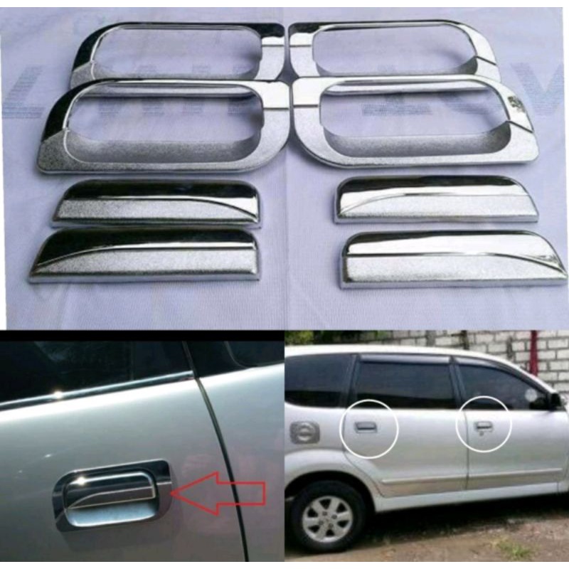 OUTER HANDLE AVANZA XENIA CROME HANDLE + OUTER XENIA AVANZA LAMA OLD BUAT AVANZA XENIA TAHUN 2004 20