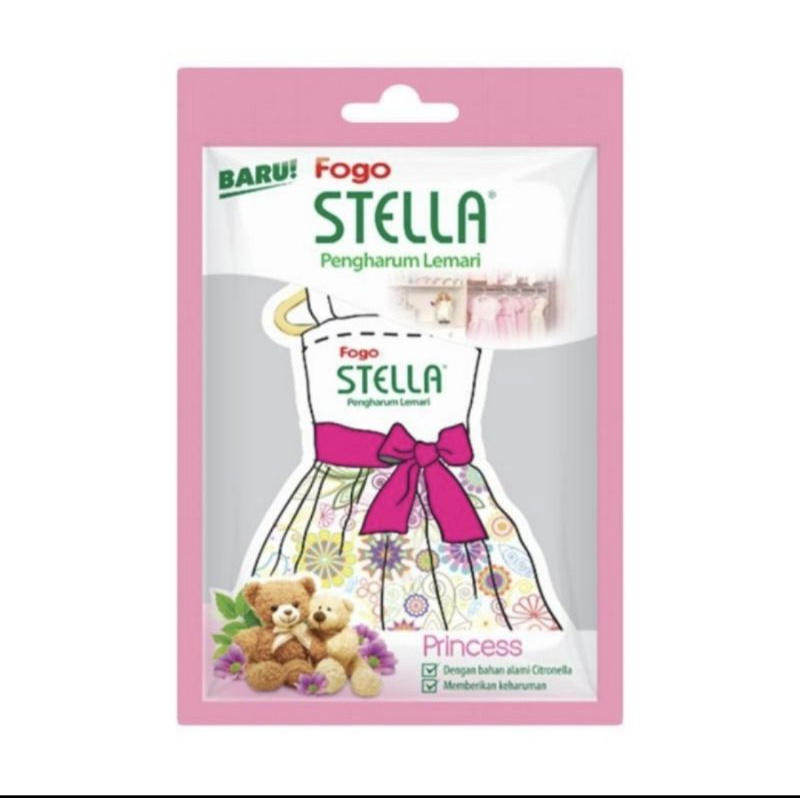 BARU STELLA FOGO PRINCESS 12 Gram Pengharum Pewangi Lemari Pakaian