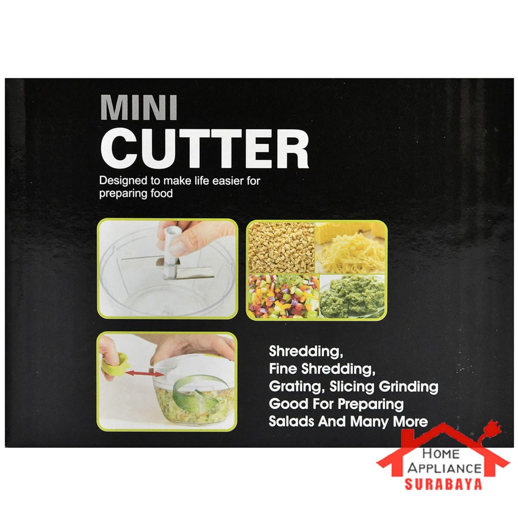 Mini Cutter Pencacah Onion Slicer Pemotong Bawang Serbaguna Penghalus Bumbu Q2 P 201 P201 P-201