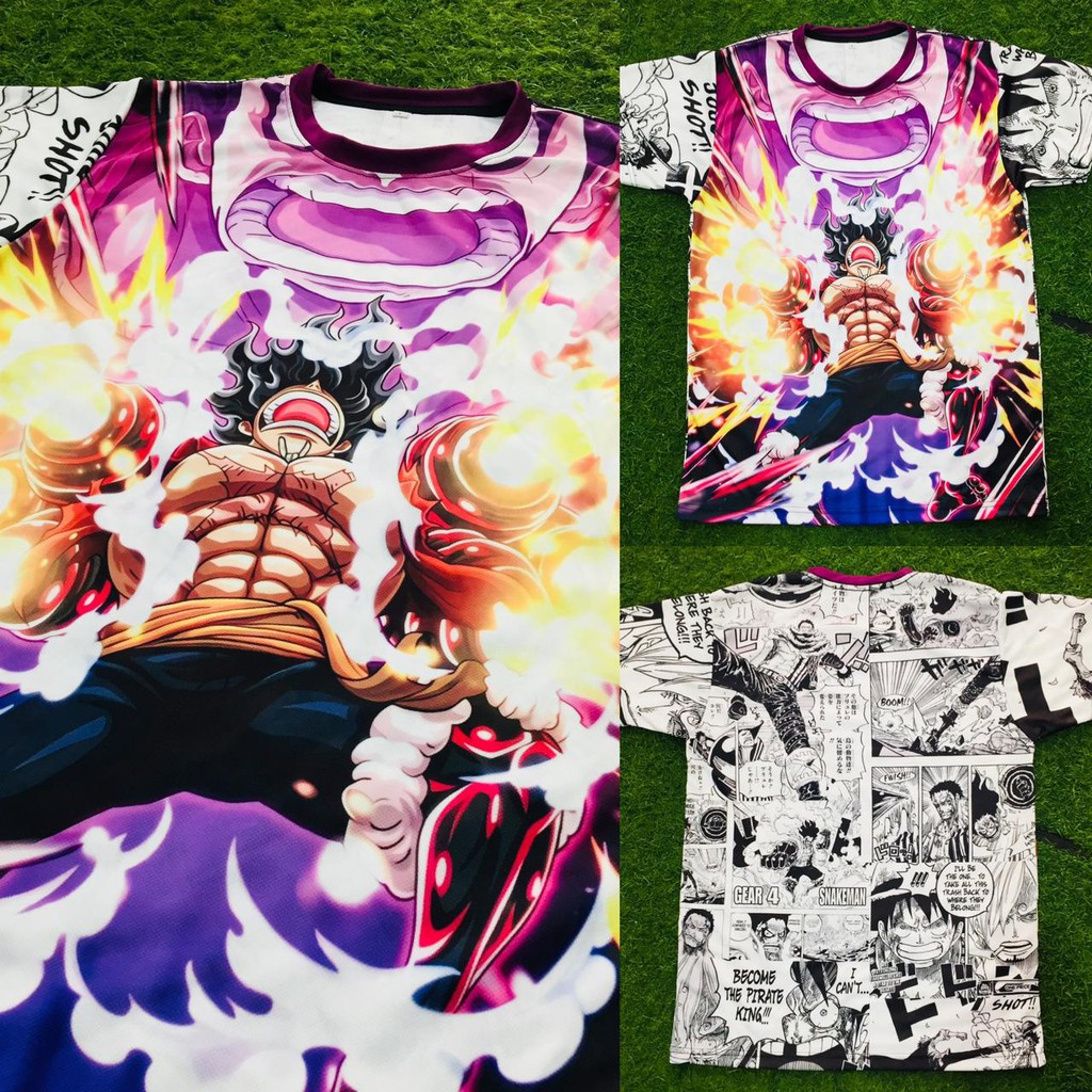 Tshirt Luffy King Kong Gatling Gun Anime Onepiece Premium Dryfit