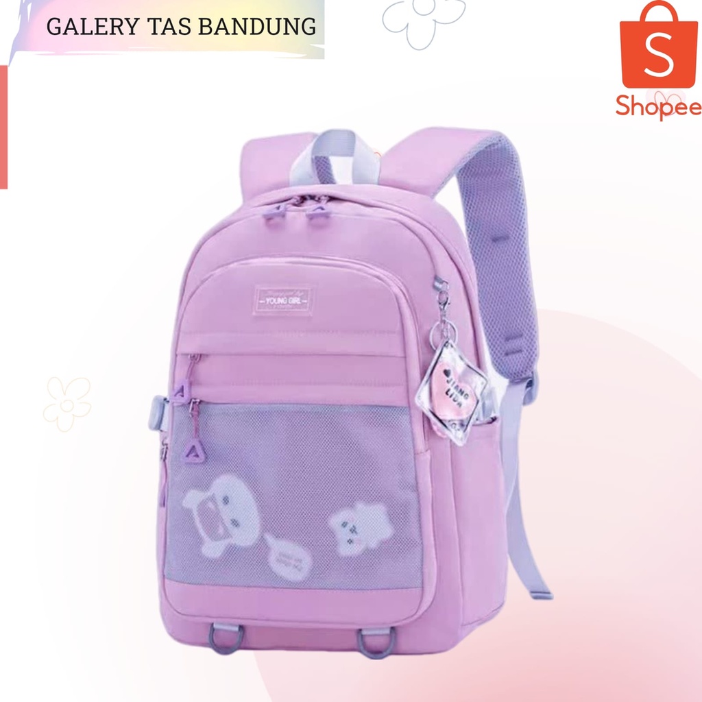 Tas Ransel Anak Perempuan Tas Anak Sekolah Perempuan Tk SD 123456