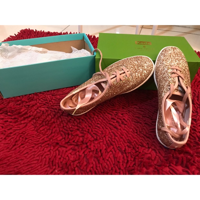 Keds x Kate Spade Rose Gold Glitter