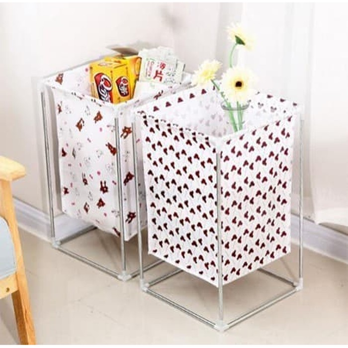 Laundy Bag Keranjang Pakaian Kotor Lengkap Dengan Ranka Minimalis