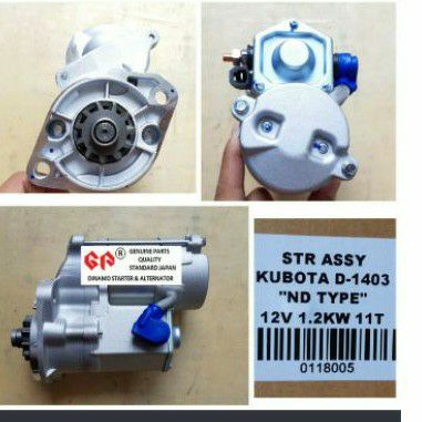 starter kubota d1403 d-1403 v2203 12V 1.2kw 11T