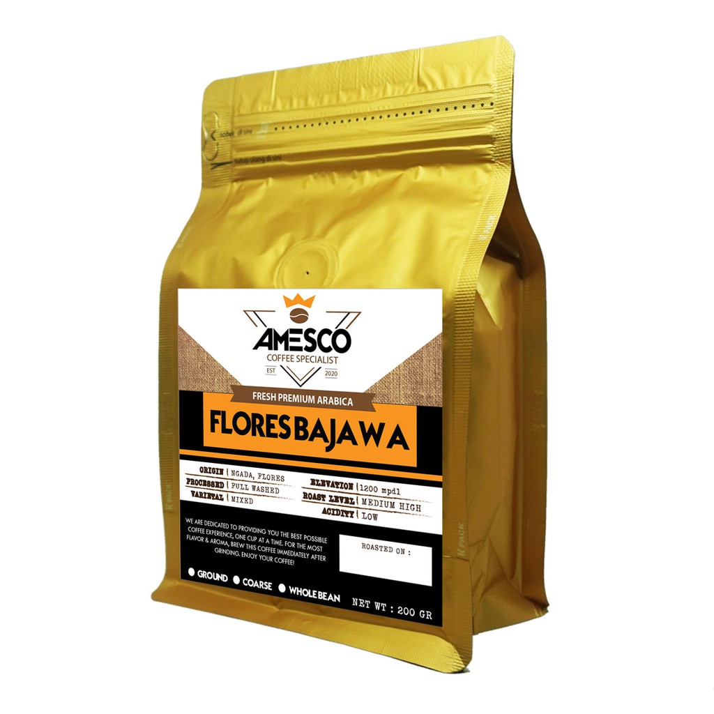 

ARABIKA FLORES BAJAWA 200GR KOPI BIJI / KOPI BUBUK PREMIUM | KOPI FLORES