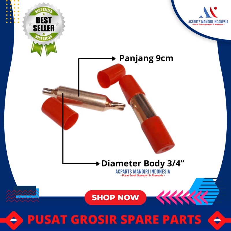 Filter kulkas isi saringan kulkas isi  1x2 body 3/4&quot; panjang 12cm