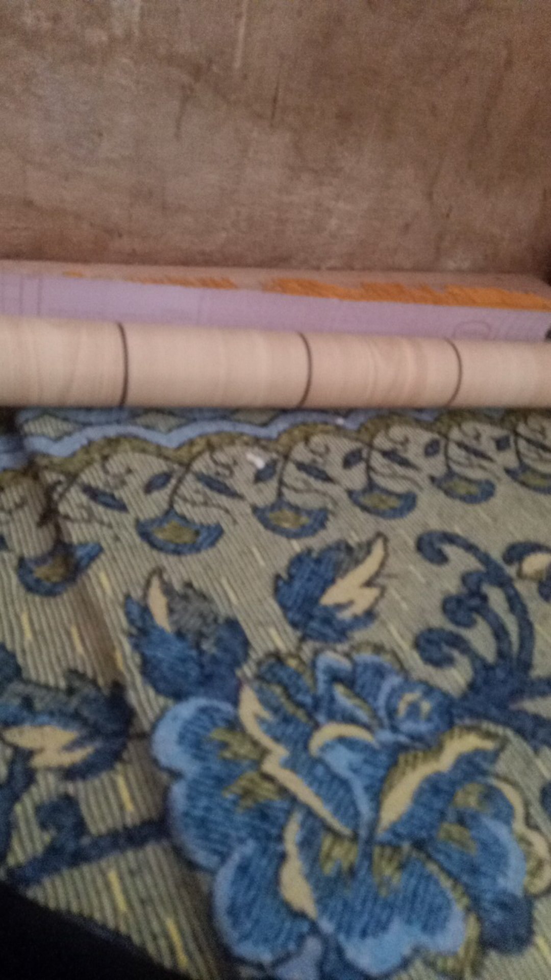 Wallpaper Sticker Dinding Serat Kayu Coklat Susu Kecoklatan