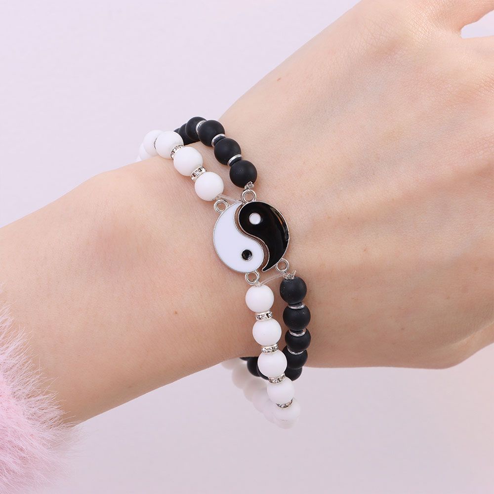 Gelang Manik-Manik Yin Yang Warna-Warni Untuk Pasangan