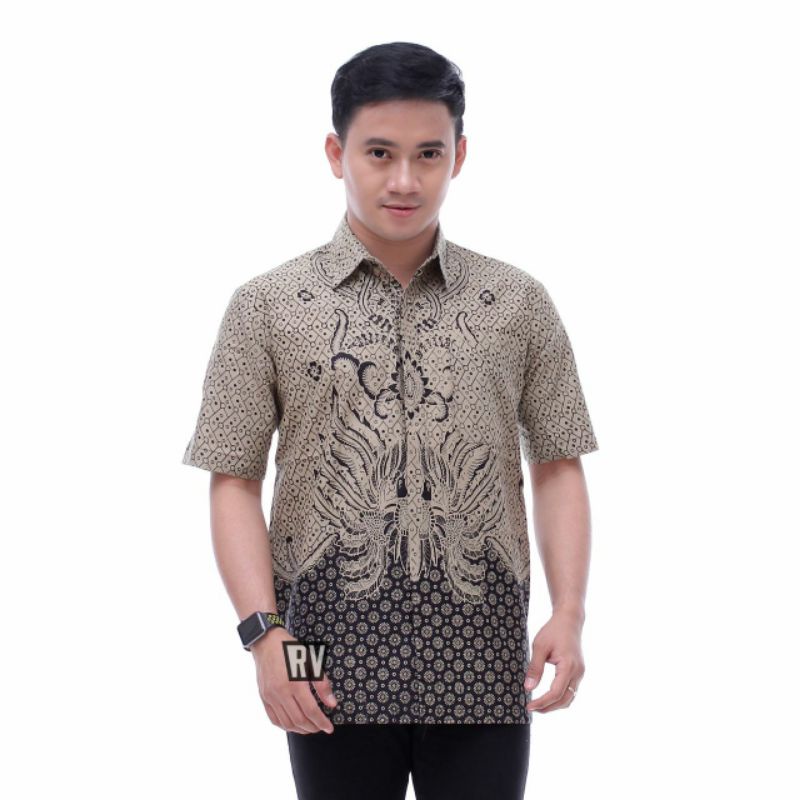 Hem Batik Pria Lengan Pendek - Baju Batik Pria - Hem Batik Pria Jumbo M L XL XXL 3XL 4XL 5XL