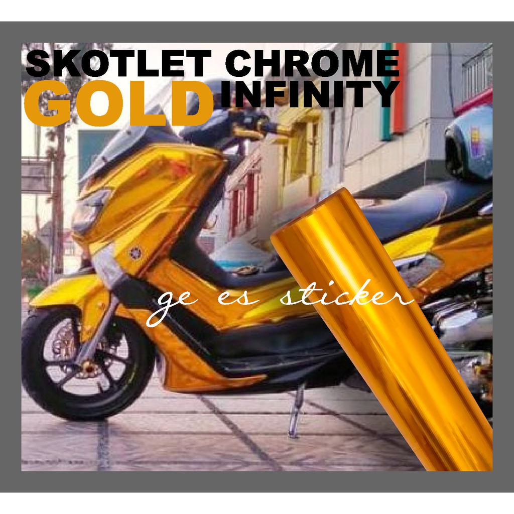 Stiker Skotlet Gold Chrome Merk Infinity