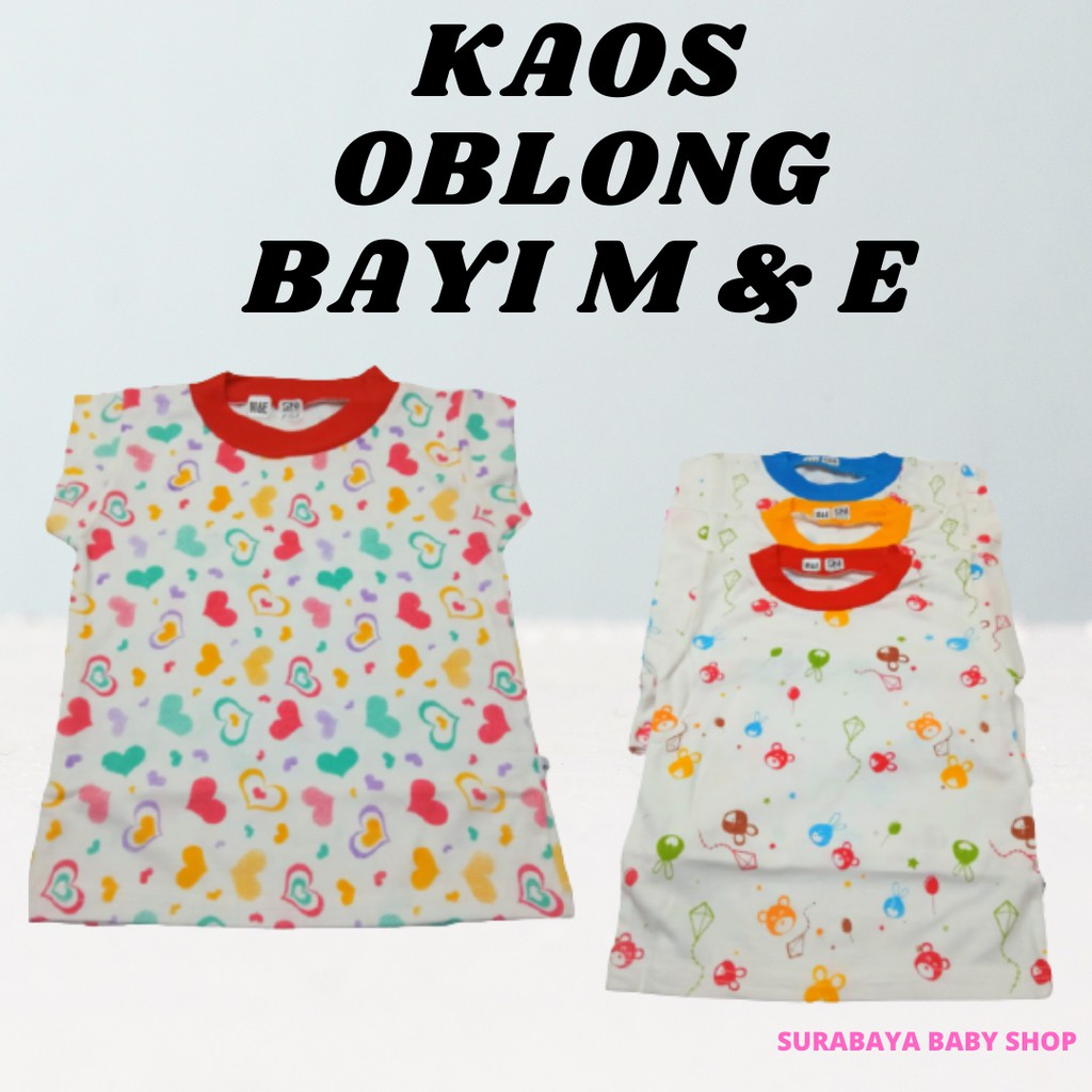 KAOS OBLONG BAYI M &amp; E -  741400