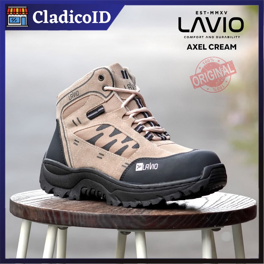 Sepatu Safety Outdoor Unisex Pria Wanita Bisa Kerja Lapangan Proyek Mendaki Gunung Haiking Sefty Boots Ujung besi Cewek Cowok Olahraga Big Size Jumbo 36 37 38 39 40 41 42 43 44 45 46 LAVIO AXEL