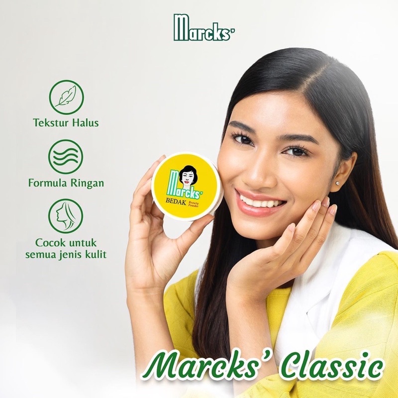 Marcks Bedak Tabur Beauty Powder 40gr