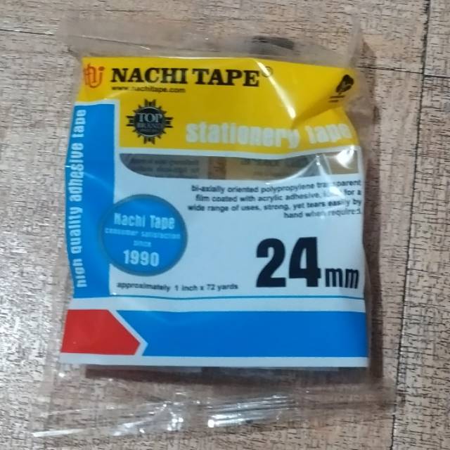 

Selotip Nachi 24mm 1inch x 72 yards