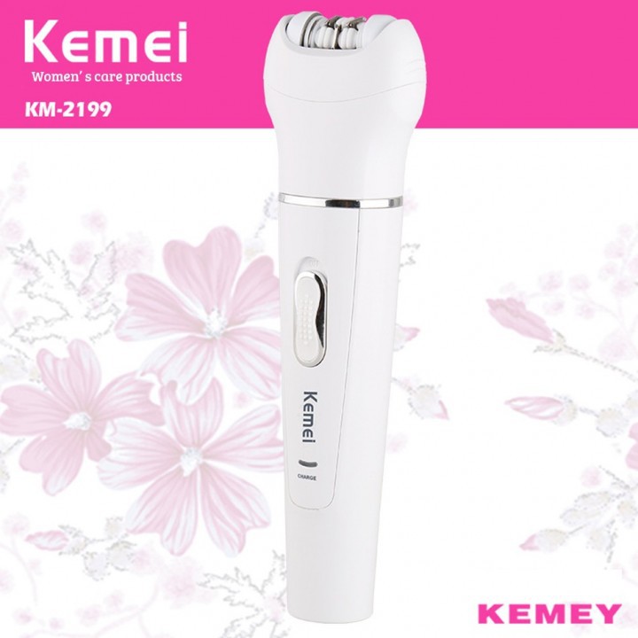 KEMEI KM-2199 5 in 1 Rechargeable Lady Epilator Shaver Tool Sets