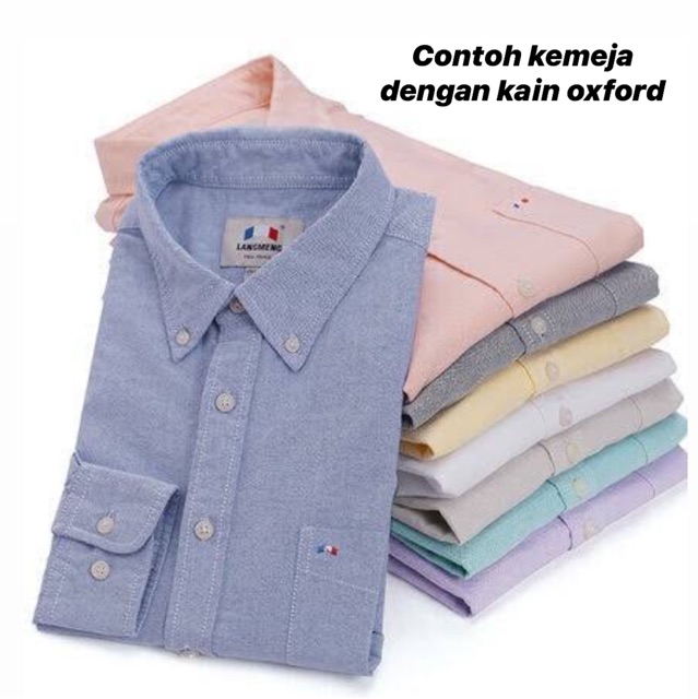 Bahan Kain Oxford Cvc Import Premium Readystock Lebar 1 45 Jual Termurah Chambray Kemeja Cotton Shopee Indonesia