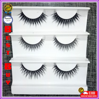 Bulu Mata Palsu Faux Mink S Series False Eyelash Bulumata Lembut Premium Murah BAgus Ringan