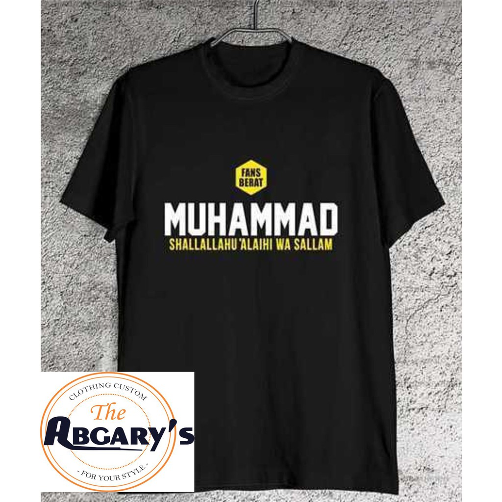 KAOS FANS BERAT NABI MUHAMMAD SAW BAJU TOKOH MUSLIM