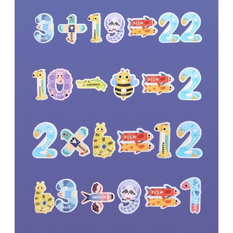 gwiz multifunction letter number magnet mainan edukasi anak