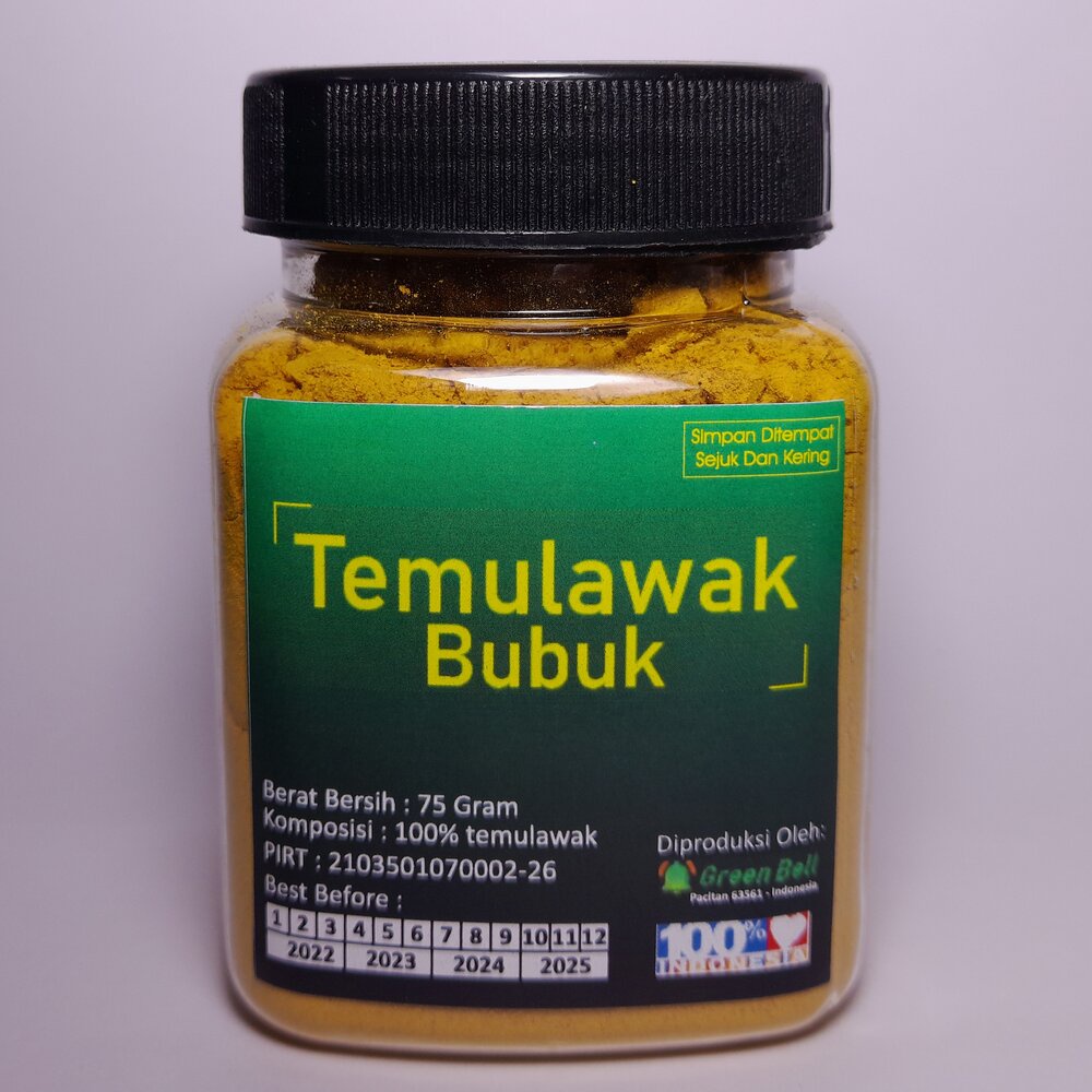 

Serbuk Temulawak (Pengeringan Oven) 75 Gram