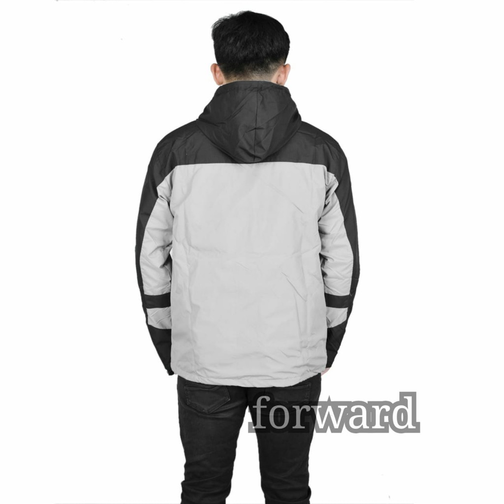 Jaket parasut parka gunung pria forward