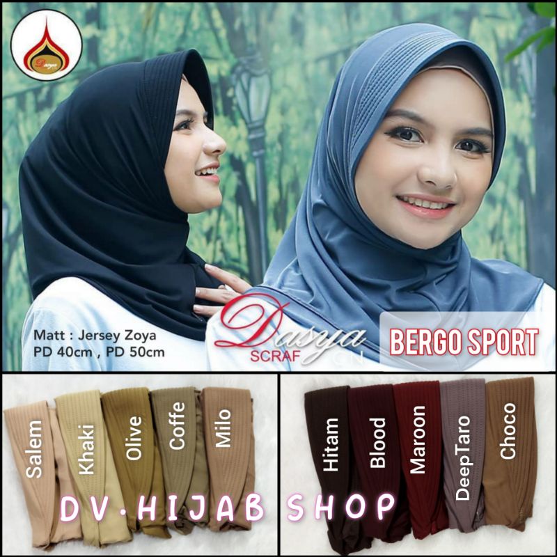 BERGO SPORT DASYA / HIJAB INSTAN DASYA SPORT
