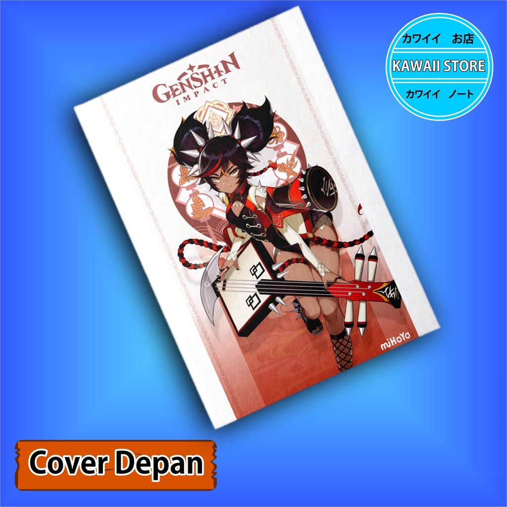 

Notebook / Pocket book Hard Cover Anime Game Genshin Impact XINYAN uk A5 & A6 / Notes Book