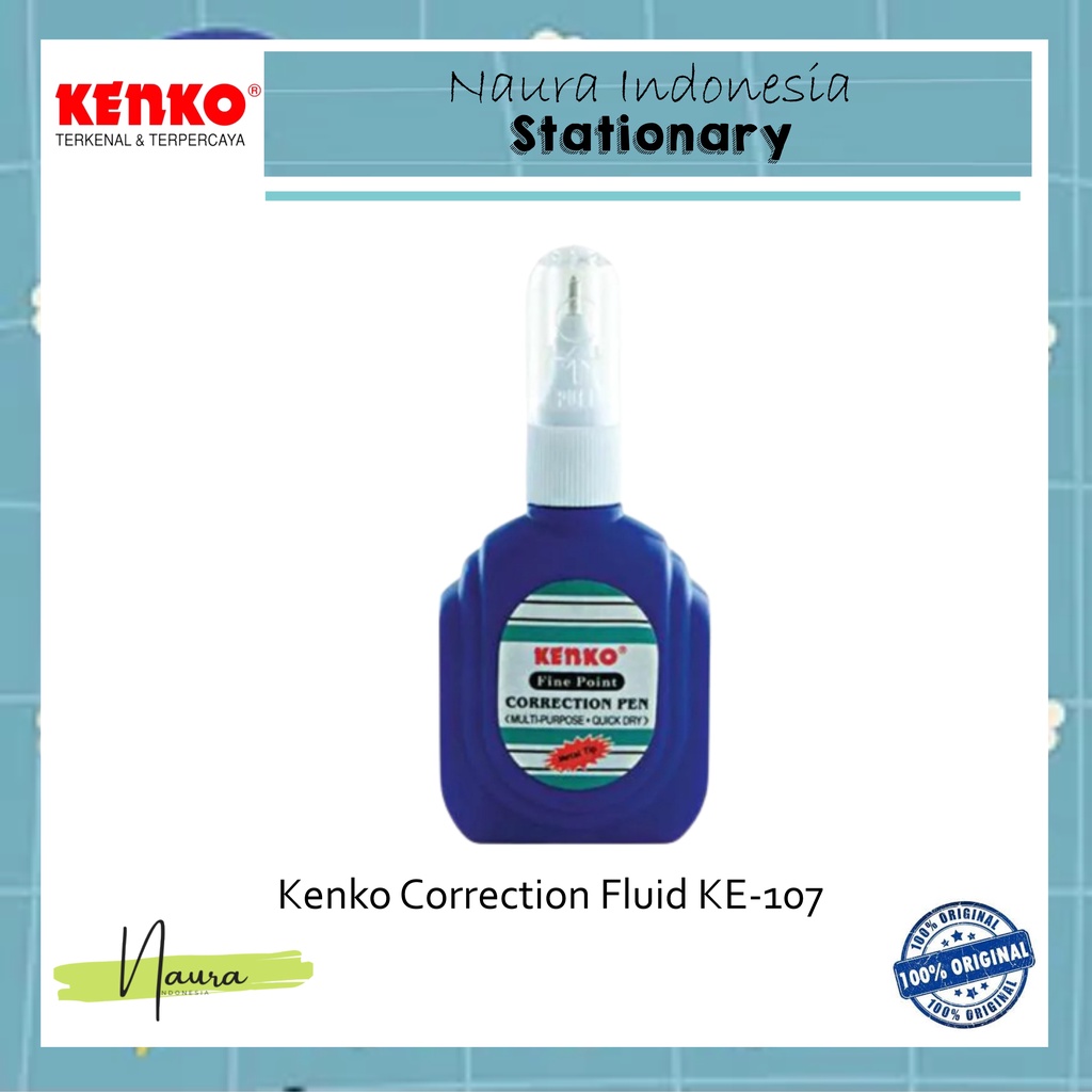 

Kenko Correction Fluid | Tipex Cair Kenko KE-107 | Tip Ex Kenko KE-107 | Tipe Ex Kenko Murah