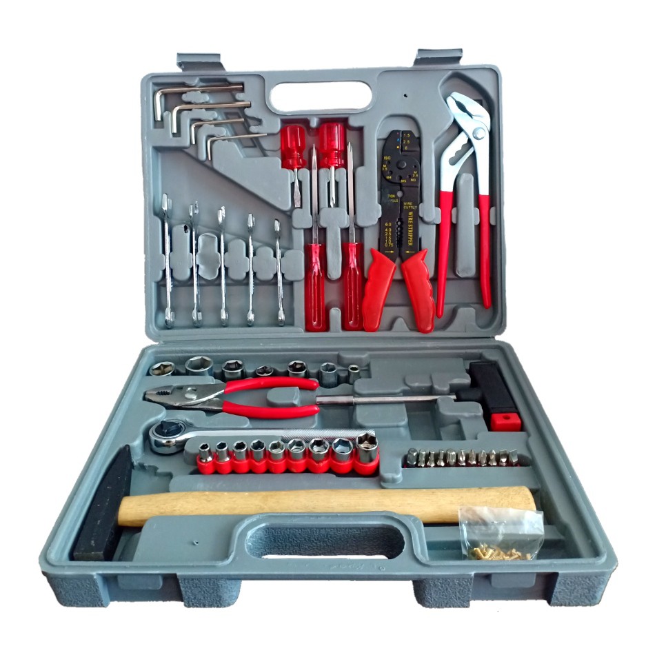 Jual Tool Kit Set Box Peralatan Pertukangan Hand Tools Lengkap 100 Pcs Alat Tukang Shopee