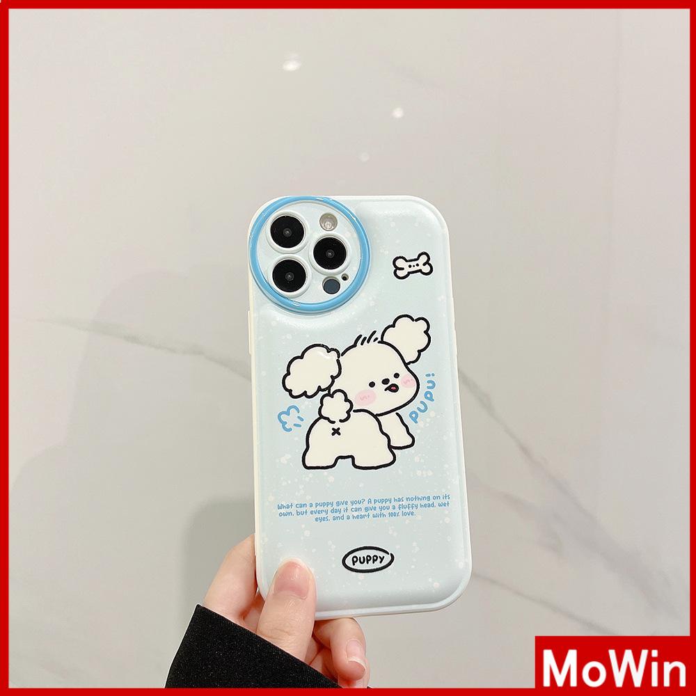 iPhone Case Silicone Soft Case Airbag Shockproof Protection Camera White Dog Cartoon Cute Compatible For iPhone 11 Pro Max 13 Pro Max 12 Pro Max 7Plus xr XS Max