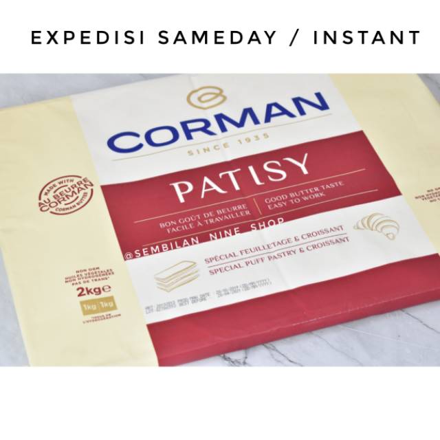 Corman Patisy Butter Sheet 2 Kg