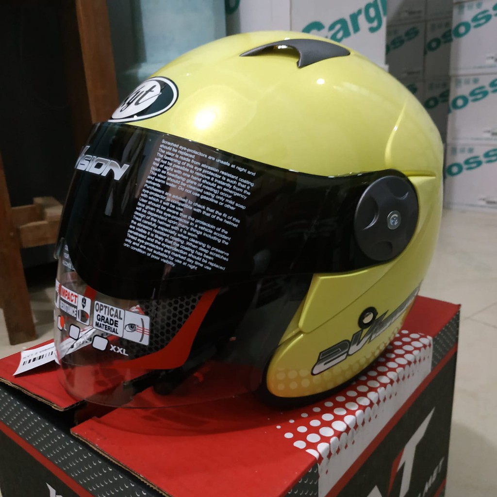 HELM KYT 2 VISION SOLID - LIGHT YELLOW