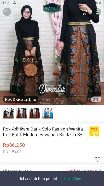 Maura Couple - Sania Ruffle Batik Couple