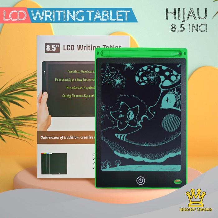 

Bright Crown LED Writing Tablet / Drawing Pad/ Papan Tulis Gambar Anak - Hijau Terlaris