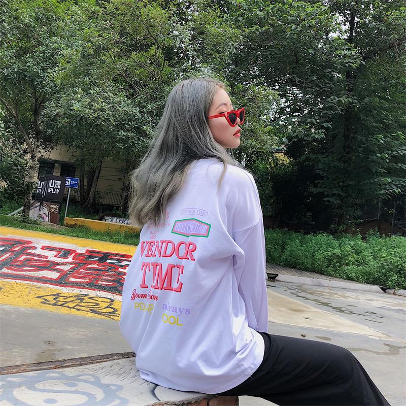 longgar kaos lengan panjang kartun dicetak Korea Shopee longgar kaos lengan panjang kartun dicetak Korea Shopee