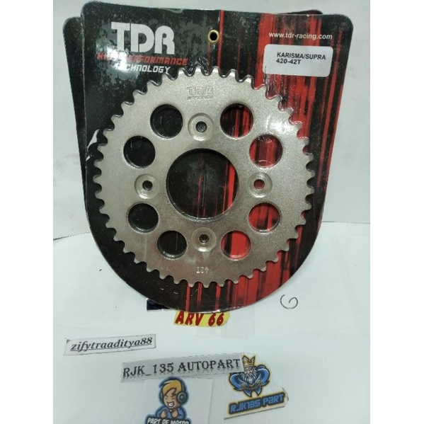 GIR BELAKANG HONDA KHARISMA SUPRA X 125 420 42T TDR RACING