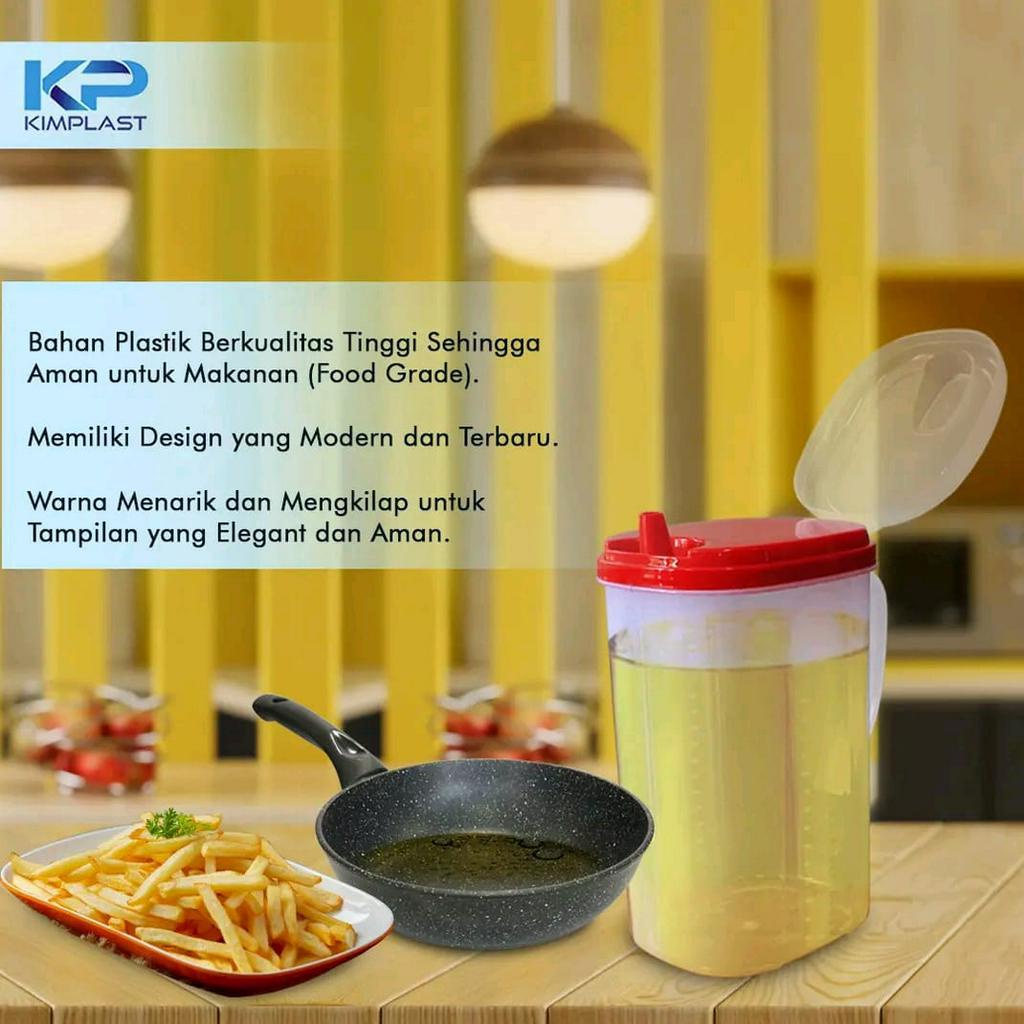 KIMPLAST Oil Jug Sally 2 Liter/ Tempat Minyak/ Wadah Minyak Plastik