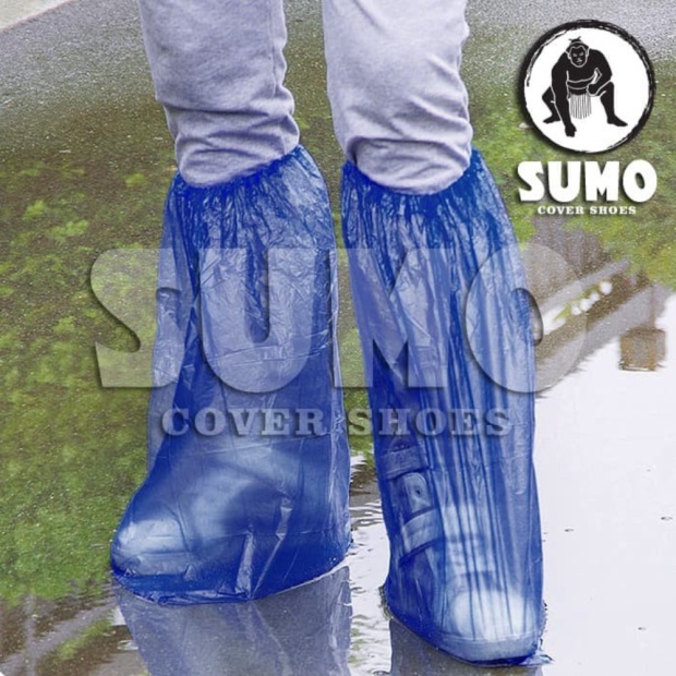 Dijual Jas Hujan Sepatu - Jas Hujan Plastik Sepatu Sumo - Cover Sepatu Diskon