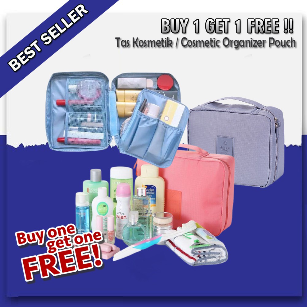 Promo BUY 1 GET 1 FREE !!! Monopoly Cosmetic Organizer - Tas Treveler