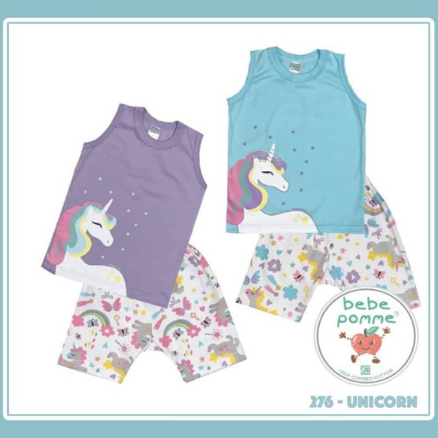 BEBEPOMME STELAN KUTUNG SIZE 1 DAN 2 UNICORN BAJU  BAYI  