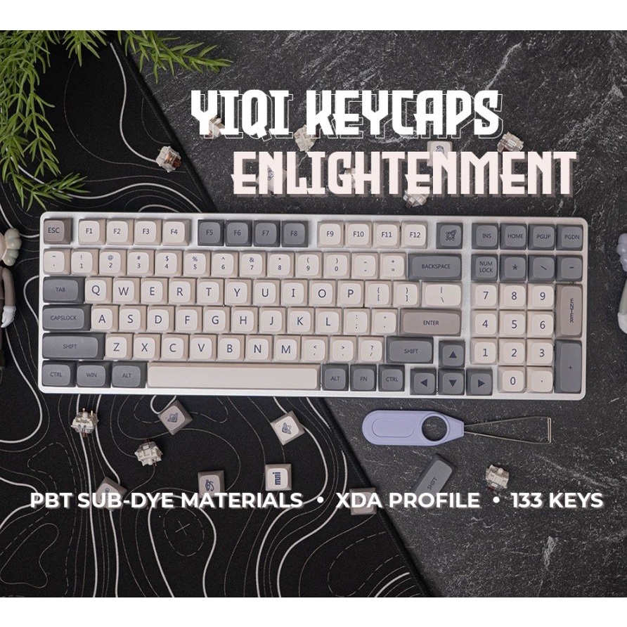 Yiqi Enlightenment PBT Dye-sub Keycaps 133 set XDA Profile